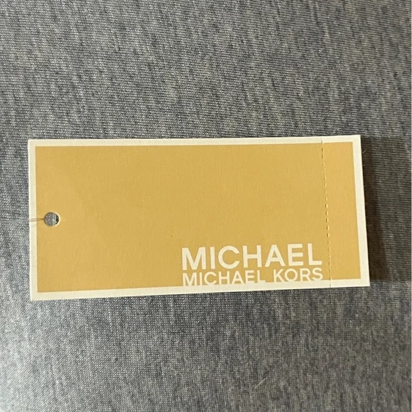 Michael Kors Tencel Blouse Top Ruched Sleeve Chambray - Picture 6 of 8